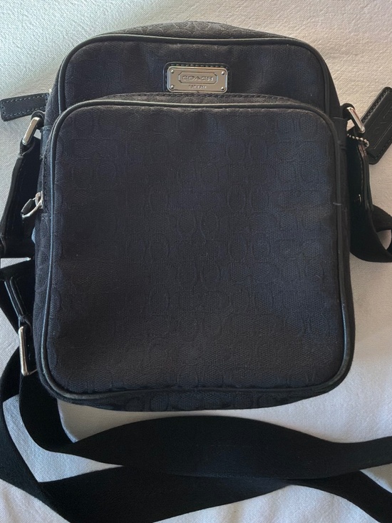 Coach Handbags - Coach Crossbody in Black Signature Fabric